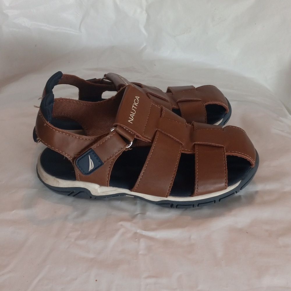 Nautica Toddler Fisherman Brown Sandals Size 12